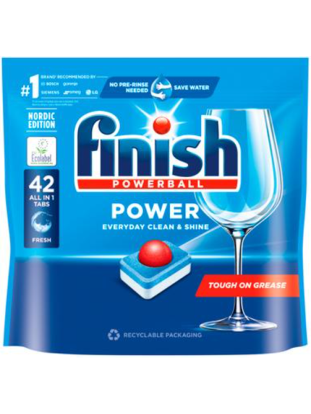 Таблетки для посудомоечной машины Finish Power All in 1 42 шт