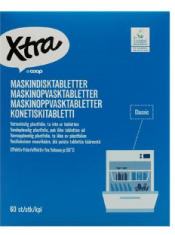 Таблетки для посудомоечной машины Xtra Classic 60 шт
