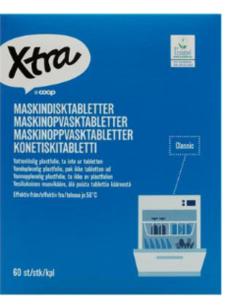 Таблетки для посудомоечной машины Xtra Classic 60 шт