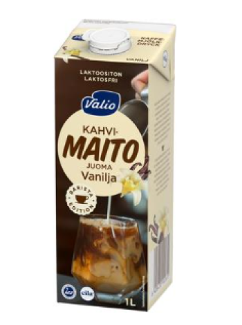 Кофейно-молочный напиток Valio 1 л ванильный 1 л безлактозный ультрапастеризованный