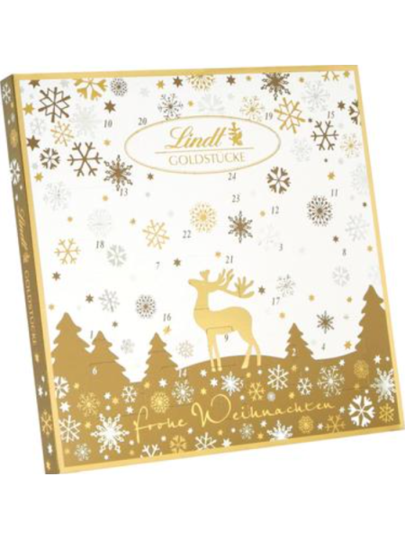 Шоколадный календарь Lindt Gold Stucke 156г