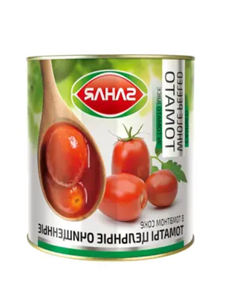 Томаты целые очищенные в собстенном соку SAHAR 2600мл/2500г/1250г ж/б