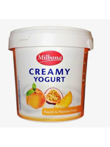 Йогурт Milbona Creamy Yogurt Peach Passion Fruit 1кг 