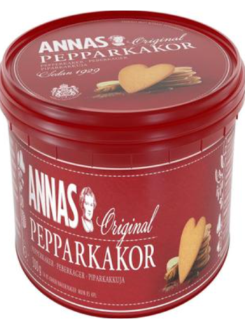 Имбирные пряники Annas Original Sydänpiparkakku 300г