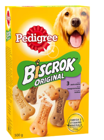 Печенье для собак Pedigree Biscrok Original Multi 500г