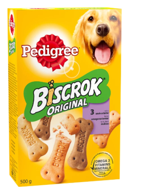 Печенье для собак Pedigree Biscrok Original Multi 500г