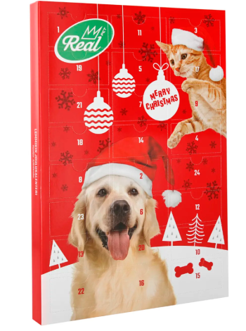 Рождественский календарь для домашних животных Real Pet 100г