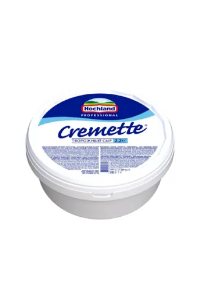 Сыр творожный Cremette Hochland 65% 2,2 кг в ведре