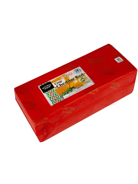 Сыр Чеддер Cheddar Red 50% брус ~4,5кг