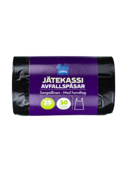 Мешок для мусора с ручками Rainbow 30л 25шт черный