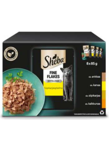 Влажный корм для взрослых кошек Sheba Delicacies 8x85г птица в желе