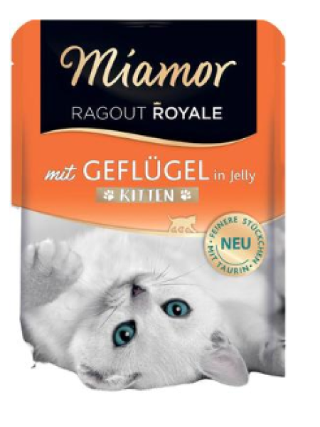 Влажный корм для котят Miamor Ragout Royale Kitten 100г птица