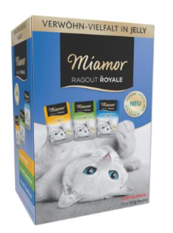 Влажный корм для взрослых кошек Miamor Jelly 12X100г ассорти