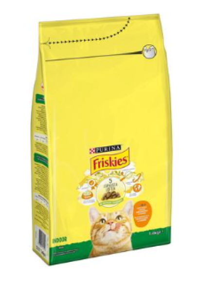 Сухой корм ​​для кошек Friskies Cats Kanaa ja Kasviksia 1,4 кг курица и овощи
