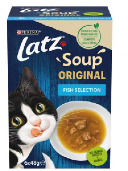 Суп ​​для кошек LATZ Soup Fish Selection 6х48г треска