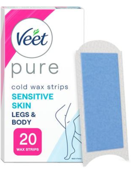 Полоски холодного воска Veet Pure 20шт для ног