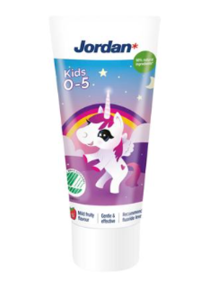  Детская зубная паста Jordan Мягкий клубничный вкус Kids 0-5 лет 50мл