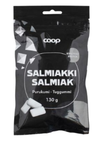 Жевательная резинка с ксилитом со вкусом солодки Coop ksylitolipurukumi salmiakki 130г