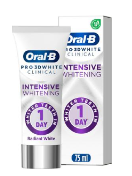 Зубная паста Oral-B Pro-3D White Clinical Radiant White 75 мл