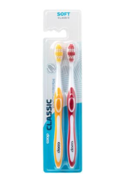 Набор зубных щеток Coop Classic 2 шт мягкие