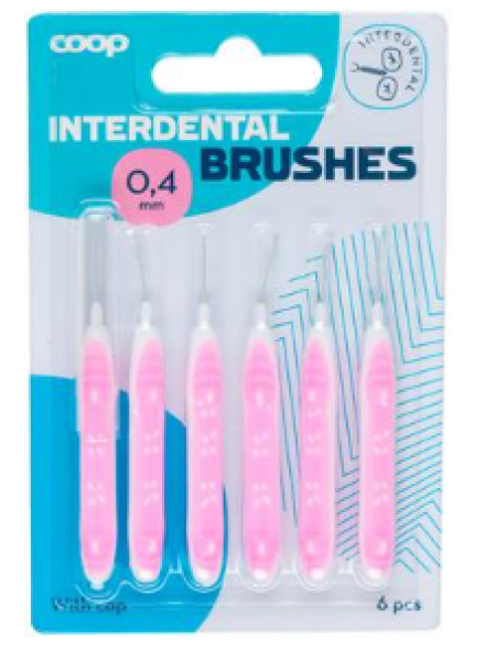 Межзубные щетки Coop hammasväliharja 0,4 мм 6 шт