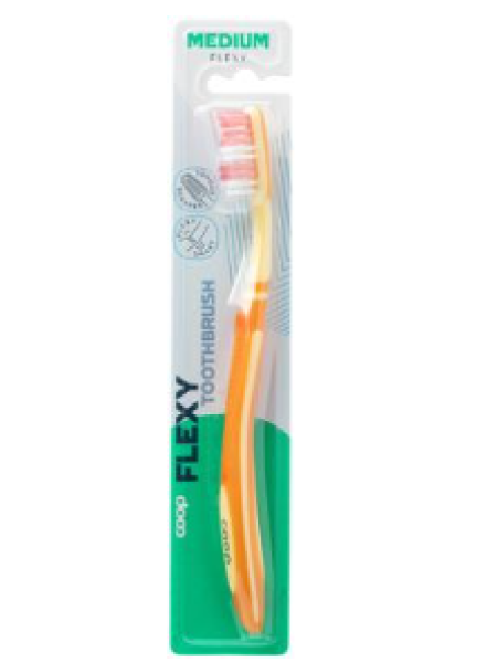 Зубная щетка Coop Flexy средняя жесткость