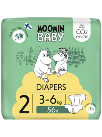 Подгузники Muumi Baby Diapers №2 3-6 кг 56шт