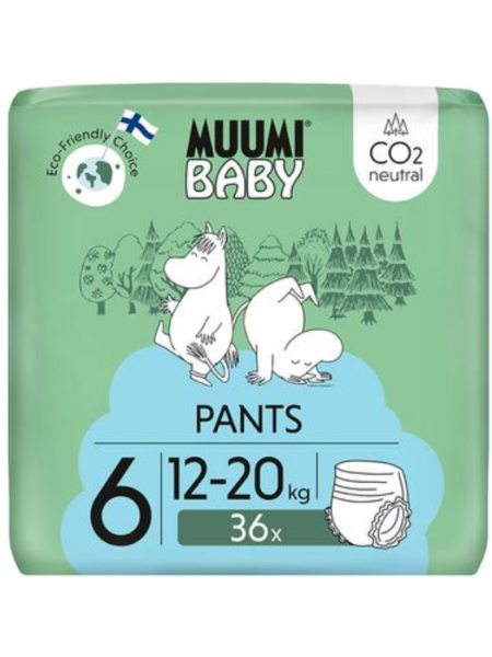 Подгузники- трусики Moomin Baby Pants № 6 12-20 кг 36шт
