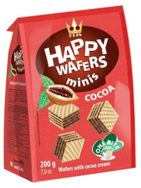 Вафли с какао-начинкой Flis Happy Wafers 200г