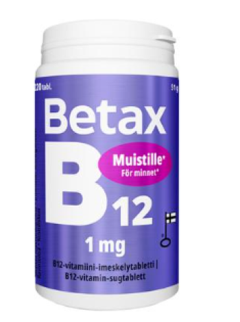 Витамины для памяти Betax Vitamin B12 1 мг 220 таб