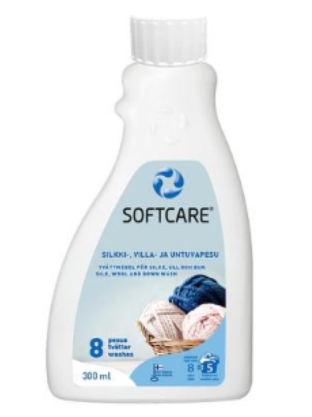 Средство для стирки шелка, шерсти и пуха Softcare 300 мл