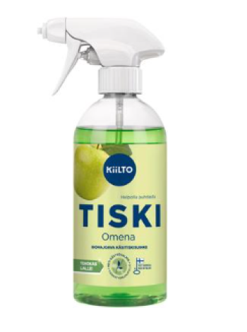 Биоразлагаемый спрей для мытья посуды Kiilto Omena  475 мл Яблоко 