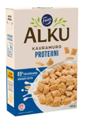 Овсяные подушечки Fazer Alku Proteiini 450г