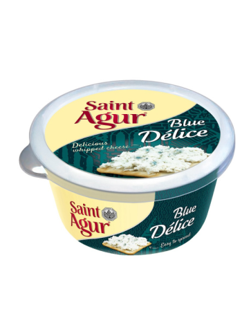 Мягкий сыр с голубой плесенью Saint Aqur Blue Delice 130г