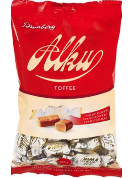 Карамель Brunberg Alku Toffee Perinteinen 300г в пакете