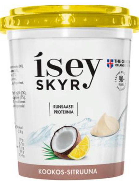 Мягкий исландский творог Isey Skyr 400 г с кокосом и лимоном