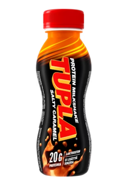 Протеиновый молочный коктейль TUPLA laktoositon Salty 280мл с соленой карамелью без лактозы