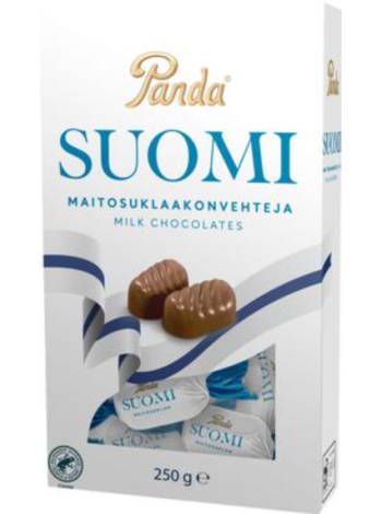 Конфеты с молочным шоколадом Panda Suomi 250г