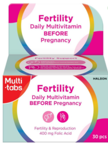 Витамины для женщин перед беременностью MULTI-TABS FERTILITY 30 шт