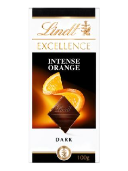 Плитка темного шоколада Lindt Excellence Orange 100г