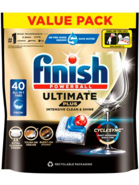 Таблетки для посудомоечной машины Finish Ultimate plus 40 шт
