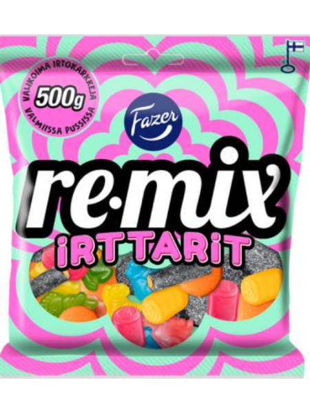 Ассорти жевательных конфет Fazer Remix Irt-tarit 500г