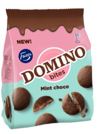 Печенье Fazer Domino Bites Mint Choco 185г