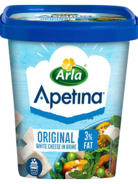 Средиземноморский сыр в рассоле Apetina Original 410/200г Низкое содержание лактозы 