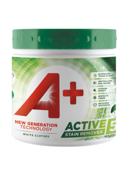 Пятновыводитель для удаления пятен A+ Stain Removal Tahranpoistoaine jauhe White 465г