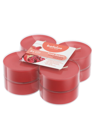 Ароматические свечи Bolsius 8 шт гранат 