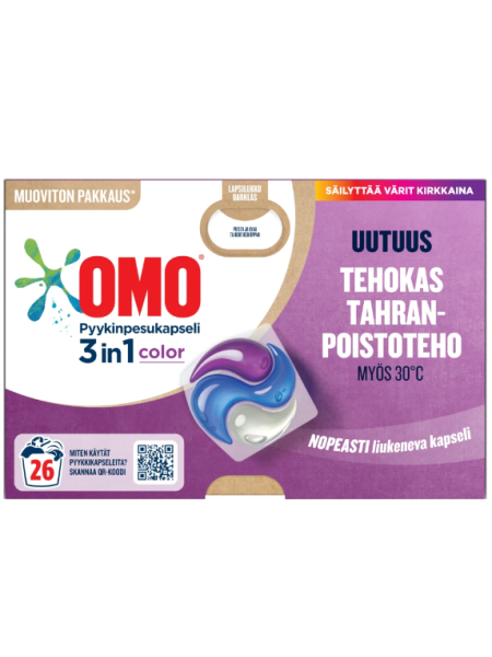 Капсулы для стирки цветной одежды  Omo Color 26шт