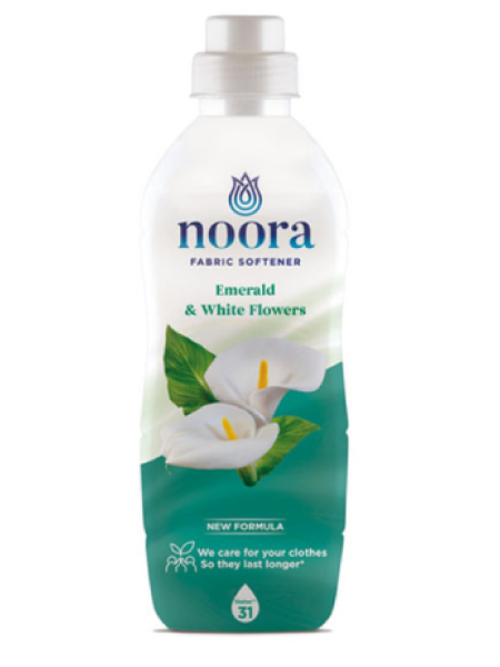 Кондиционер для белья Noora Emerald & White Flowers 496 мл ультразащита и свежесть