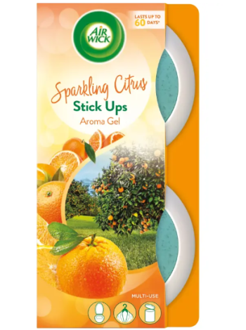 Освежитель воздуха в стиках Airwick Stick Up Citrus 2шт апельсин лимон и лайм 