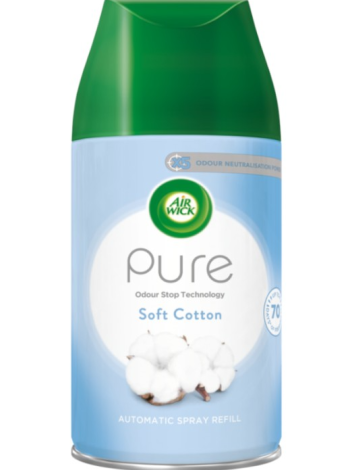 Сменный блок для автоматического ароматизатора AirWick FreshMatic Pure Soft Cotton 250мл